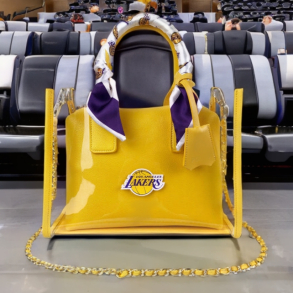 Lakers LIMITED stadium ready Handbag NEVER OPENED leather purse